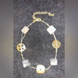 LAST CHANCE Chico's Gold and Silver Necklace with Intricate Design